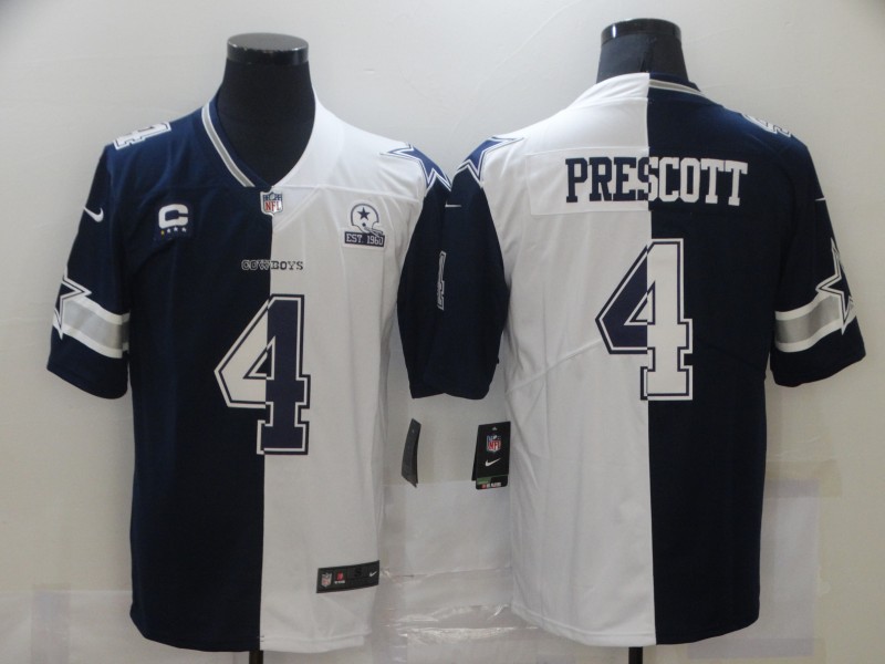 Men Dallas Cowboys #4 Prescott blue white Nike Vapor Untouchable Limited NFL Jerseys->arizona cardinals->NFL Jersey